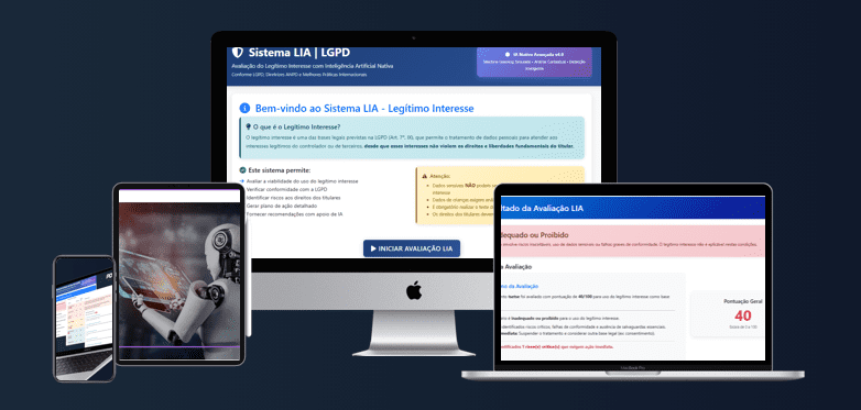 Sistema Automatizado LIA - Avaliação do Legítimo Interesse LGPD