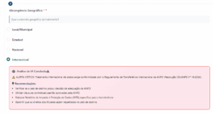 Análise da IA conforme resposta