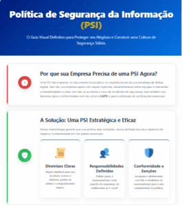 infografico PSI - guia definitivo da sua Política de Segurança da Informação