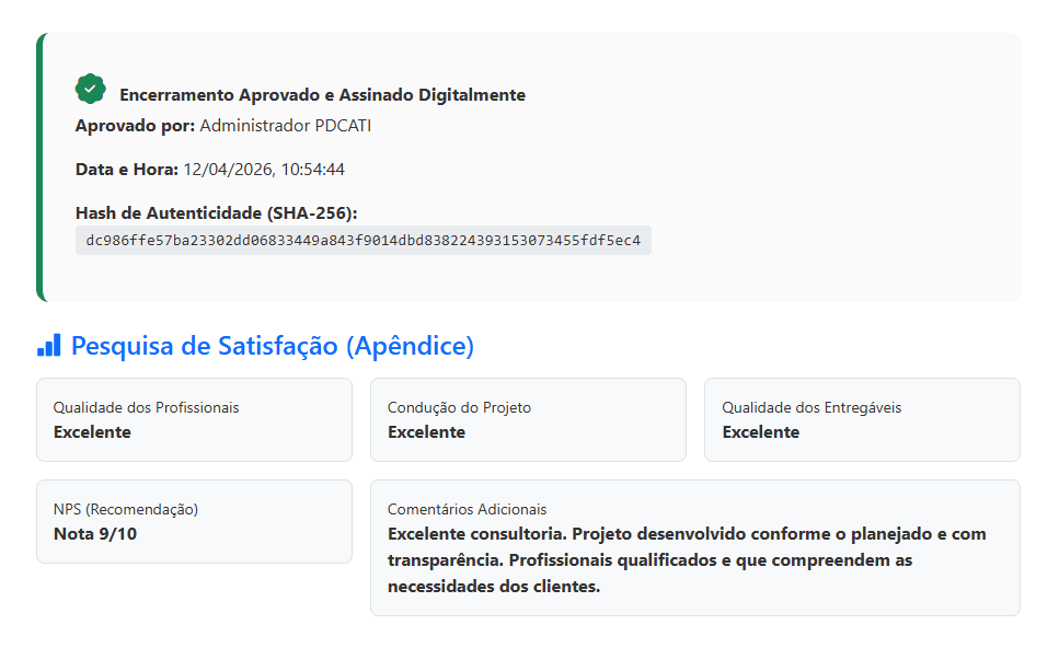 Módulo de Assinatura Eletrônica Inclusa