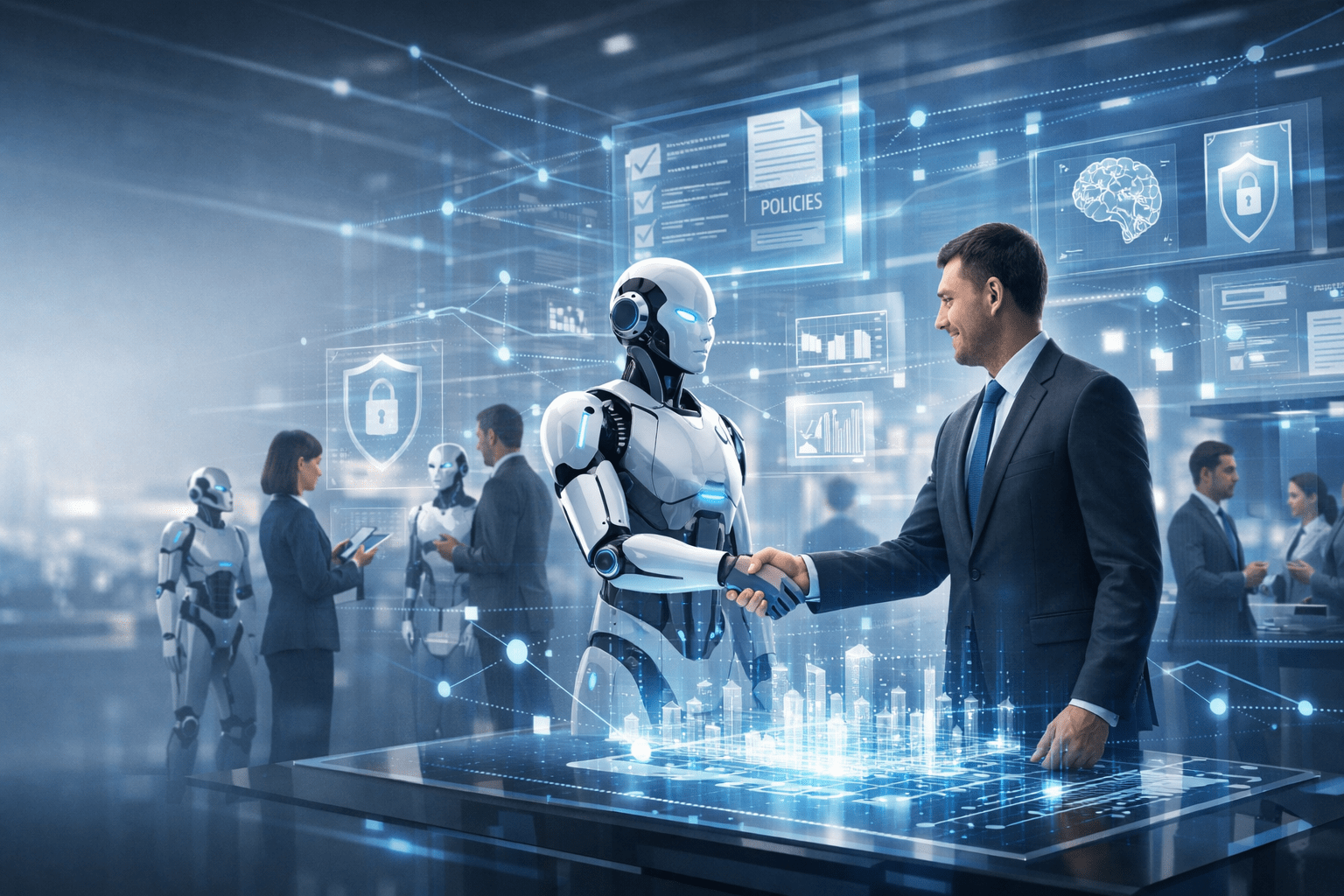 Harmonia e Integração entre Humanos e a Inteligência Artificial Corporativa